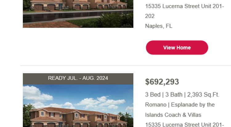 ESPLANADE BY THE ISLANDS Naples Florida real estate news