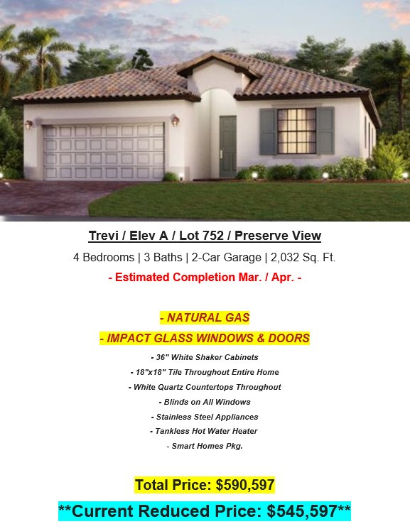 Verdana Village Estero Florida-New homes  that must be sold ASAP