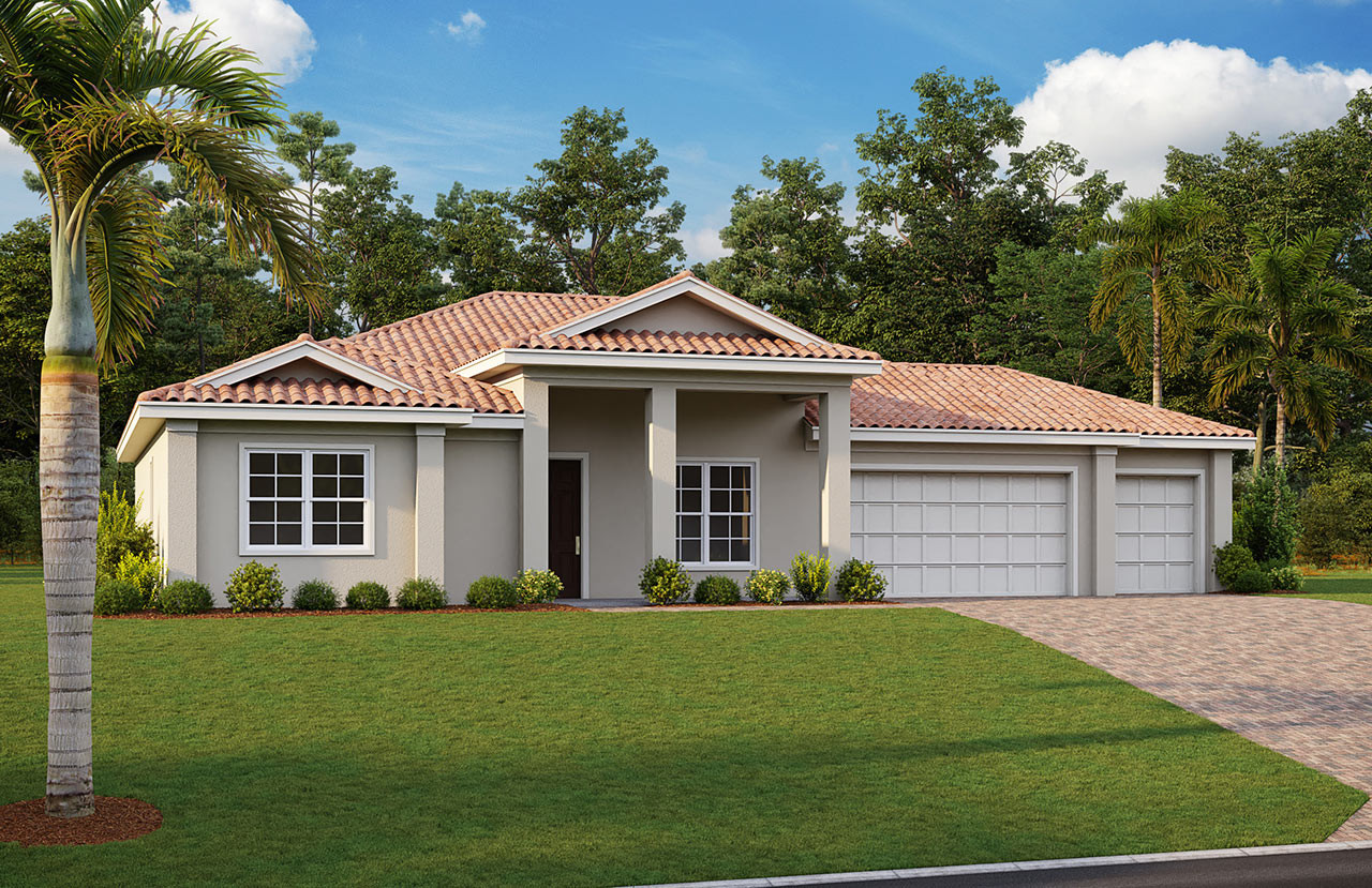 Kellen floor plan at Royal Palm, Naples, Florida
