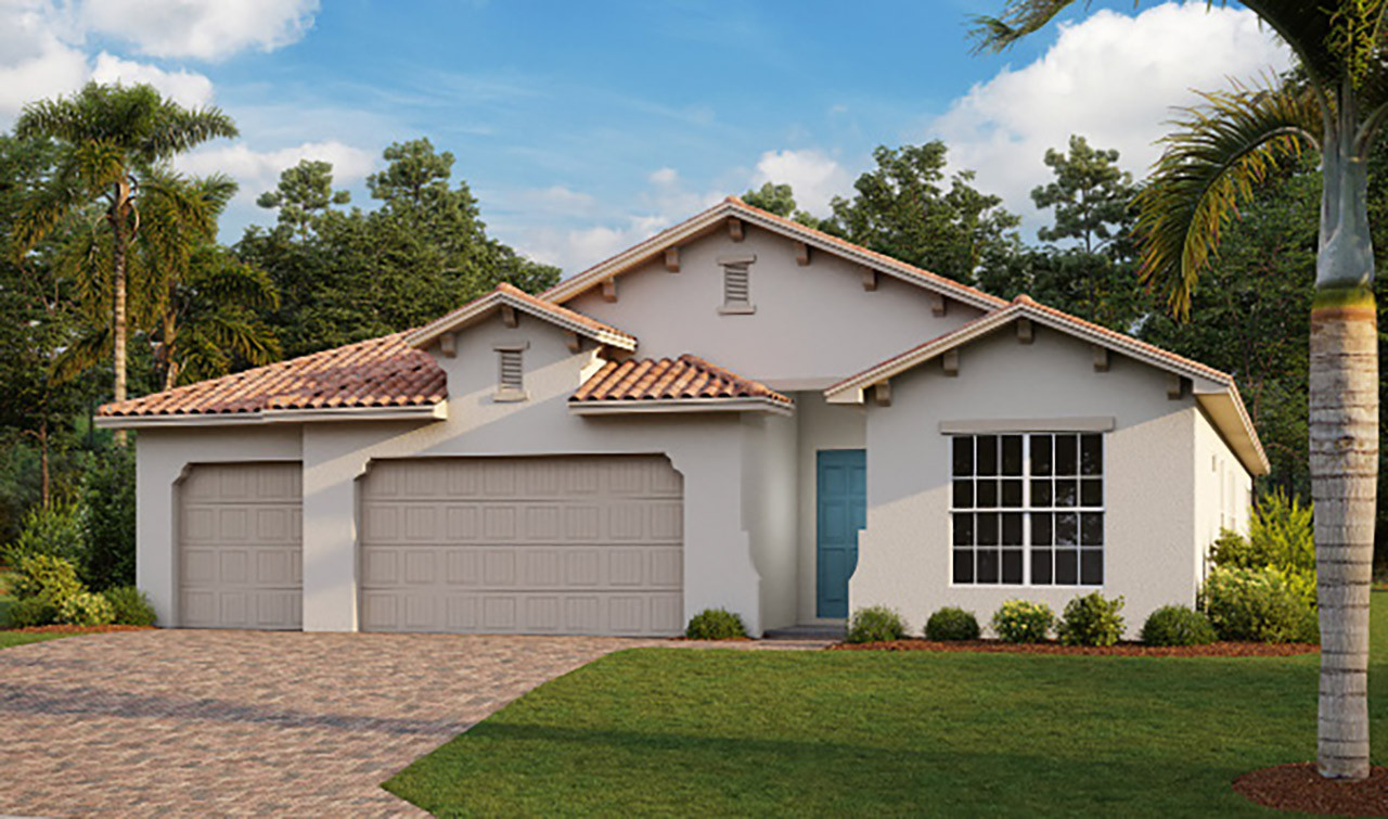 Shelby floor plan at Royal Palm, Naples, Florida