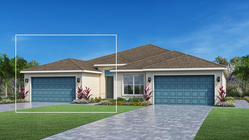 Meranti floor plan at Seven Shores, Naples, Florida