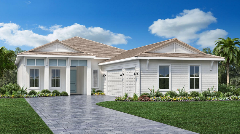 Pasco floor plan at Seven Shores, Naples, Florida