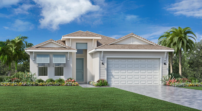 Pinellas floor plan at Seven Shores, Naples, Florida