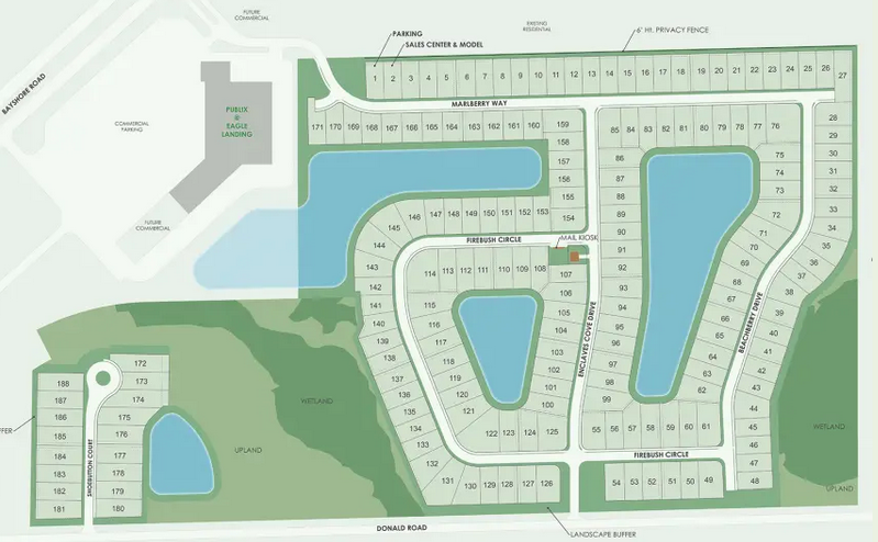 ENCLAVES AT EAGLE LANDING site map