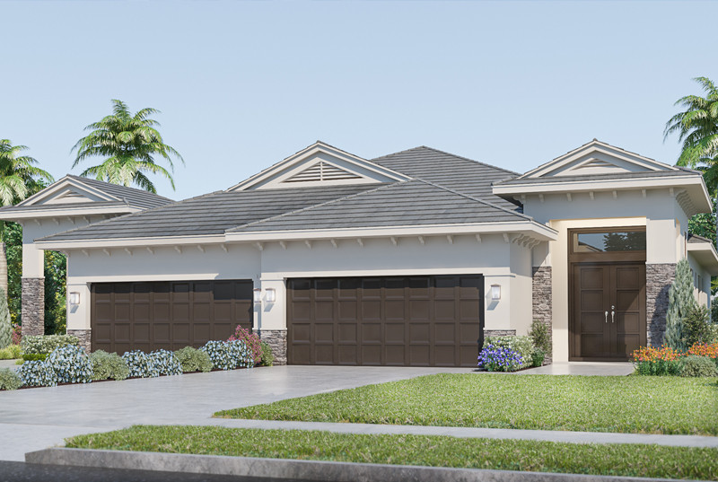 Villa Unit A floor plan at NATURA AT BONITA FAIRWAYS, Bonita Springs, Florida