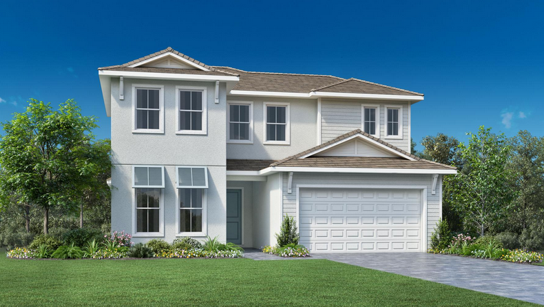 Volusia Elite floor plan at Seven Shores, Naples, Florida