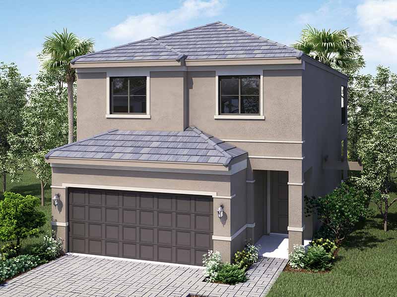 Villa Unit A floor plan at NATURA AT BONITA FAIRWAYS, Bonita Springs, Florida