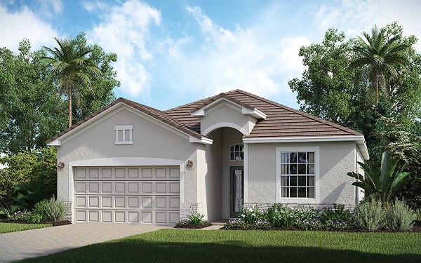 Capri floor plan at Raffia Preserve, Naples, Florida