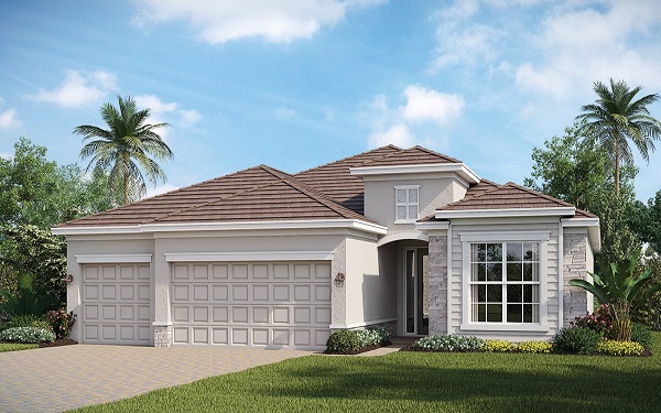 Princeton floor plan at Raffia Preserve, Naples, Florida