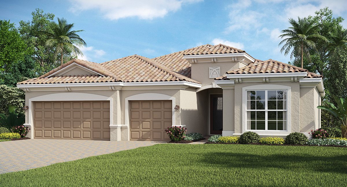 Summerville floor plan at Raffia Preserve, Naples, Florida