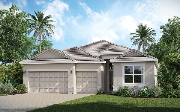 Tivoli floor plan at Raffia Preserve, Naples, Florida