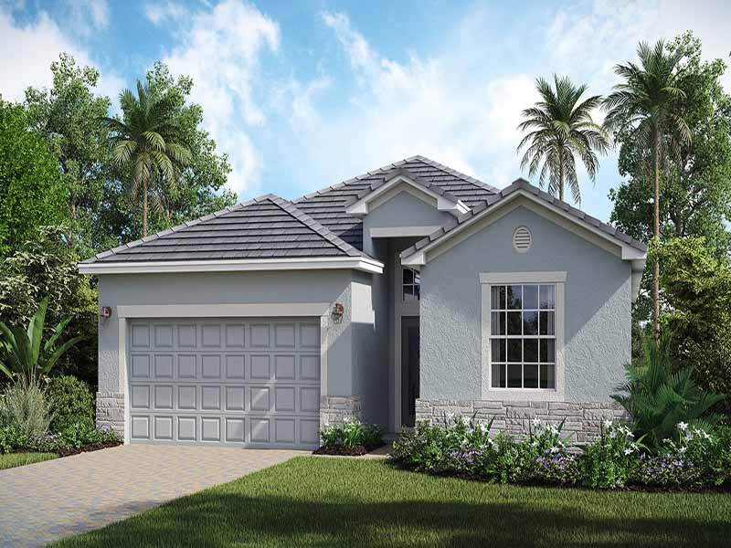 Trevi floor plan at Raffia Preserve, Naples, Florida