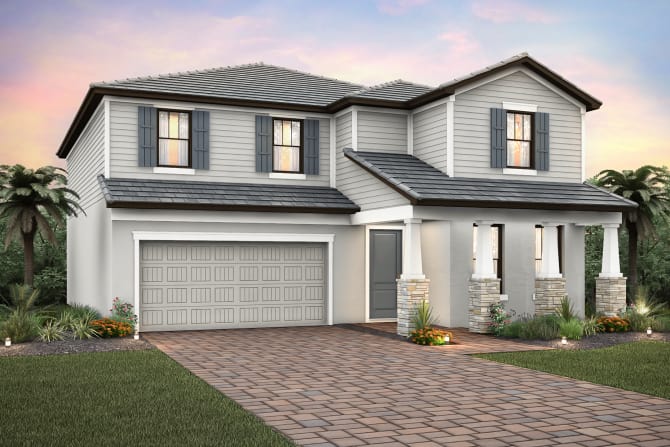 Sandhill floor plan at Westbrook, Fort Myers, Florida