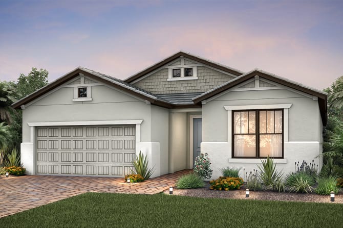 Summerwood floor plan at Westbrook, Fort Myers, Florida