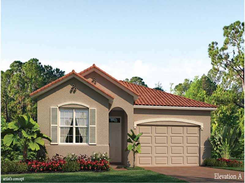 Clifton floor plan at Sunset Pointe, Cape Coral, Florida