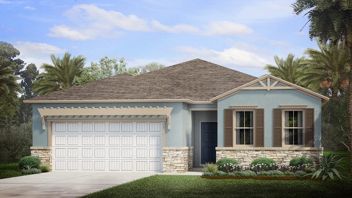 Delray floor plan at Seasons, Bonita Springs, Florida